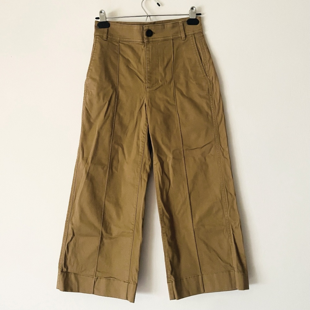 Madewell Tan Ankle Cropped Pants